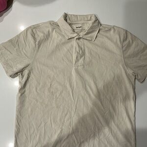 Buck Mason Light Tan Polo Shirt